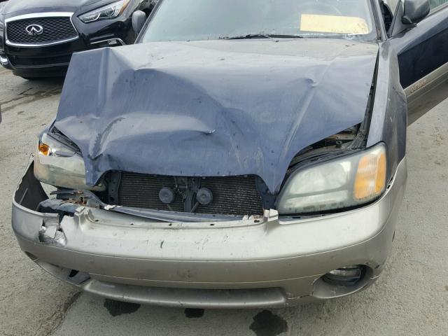 4S3BH665227635559 - 2002 SUBARU LEGACY OUT BLUE photo 7