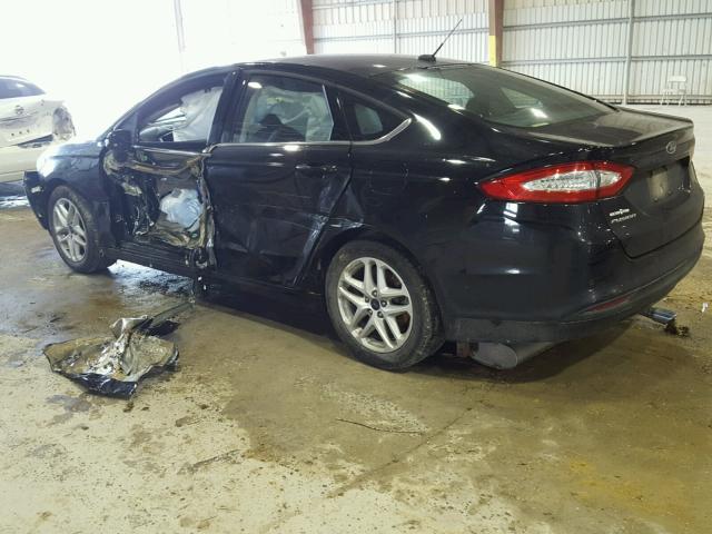 3FA6P0H72GR297246 - 2016 FORD FUSION SE BLACK photo 3