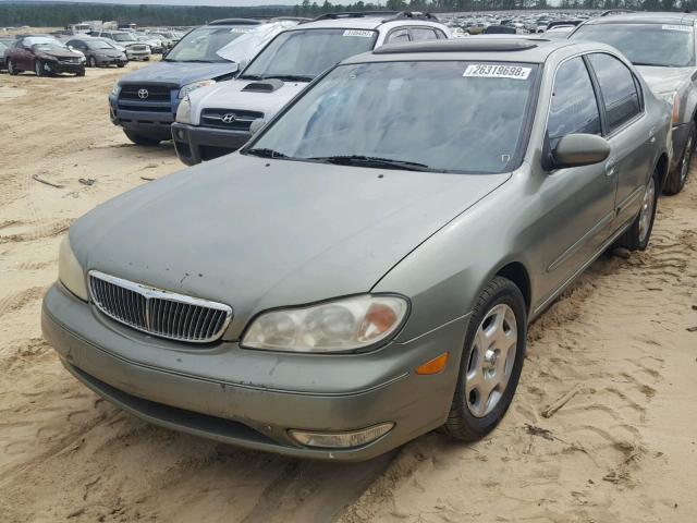 JNKCA31A9YT120892 - 2000 INFINITI I30 GREEN photo 2