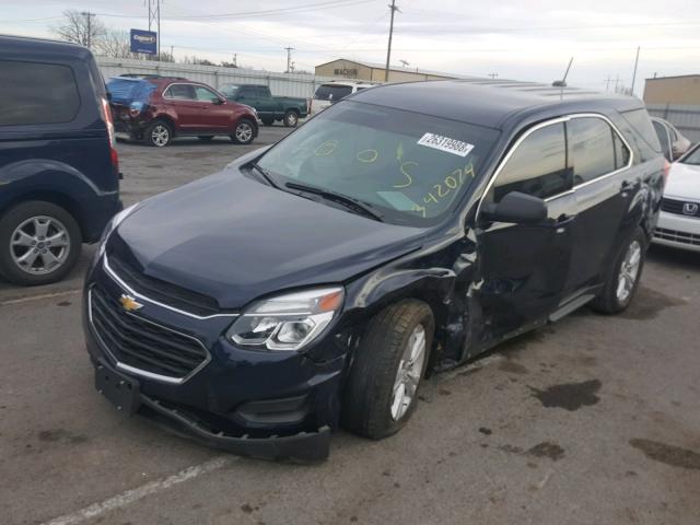 2GNALBEK2G6342074 - 2016 CHEVROLET EQUINOX LS BLUE photo 2