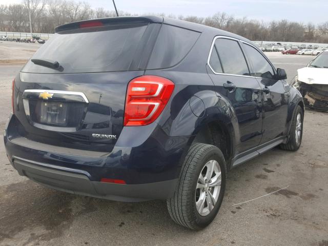 2GNALBEK2G6342074 - 2016 CHEVROLET EQUINOX LS BLUE photo 4