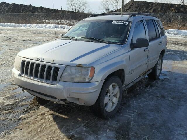 1J8GW68J14C245352 - 2004 JEEP GRAND CHER SILVER photo 2