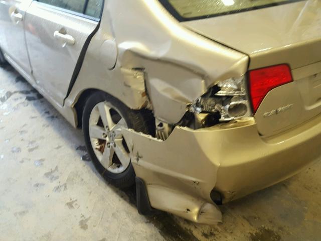 1HGFA16858L115764 - 2008 HONDA CIVIC EX BEIGE photo 9