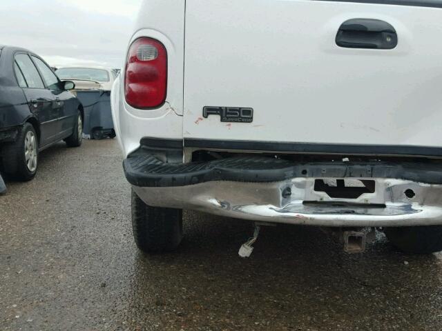 1FTRW08L71KC10220 - 2001 FORD F150 SUPER WHITE photo 9