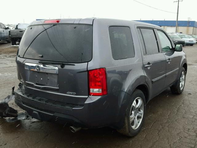 5FNYF4H4XFB003708 - 2015 HONDA PILOT EX GRAY photo 4