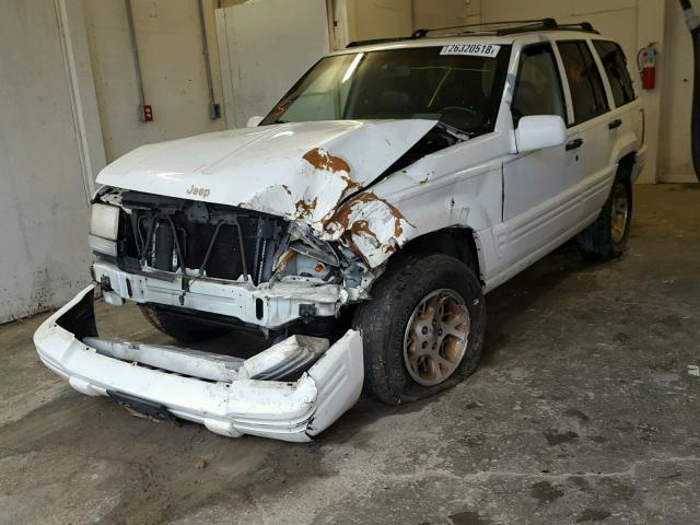 1J4GZ78Y4TC202764 - 1996 JEEP GRAND CHER WHITE photo 2