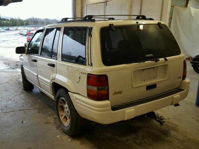 1J4GZ78Y4TC202764 - 1996 JEEP GRAND CHER WHITE photo 3