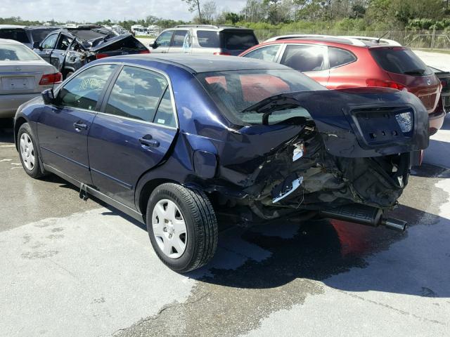 1HGCM56407A212587 - 2007 HONDA ACCORD LX BLUE photo 3