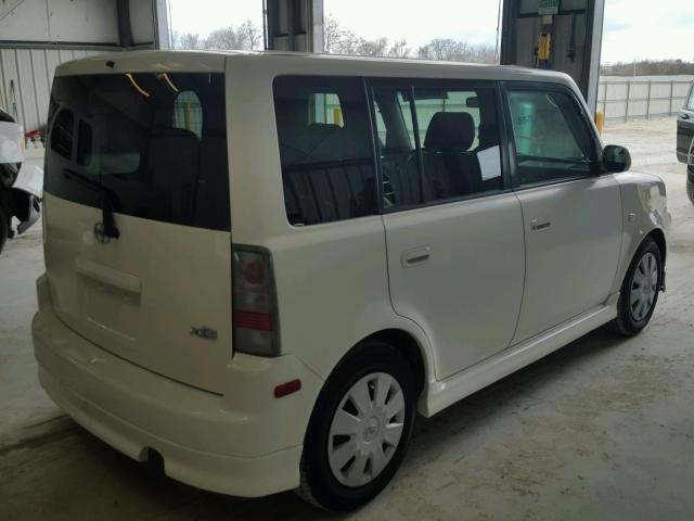 JTLKT324864045937 - 2006 TOYOTA SCION XB WHITE photo 4