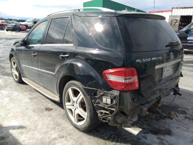 4JGBB7CB9BA659860 - 2011 MERCEDES-BENZ ML 550 4MA BLACK photo 3