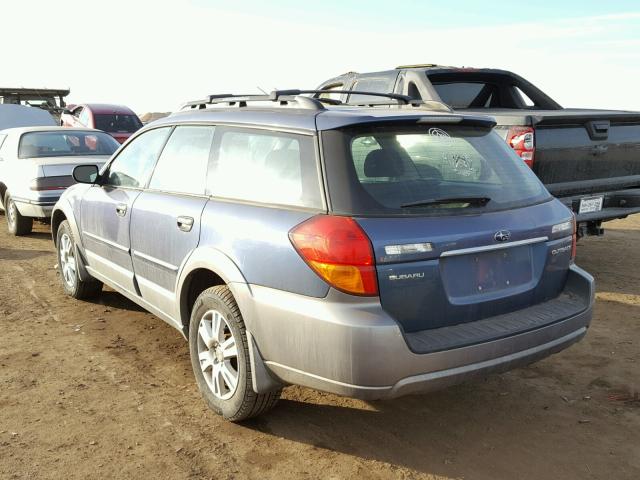 4S4BP61C857366878 - 2005 SUBARU LEGACY OUT BLUE photo 3