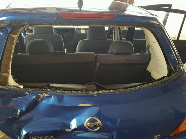 3N1BC13E08L411400 - 2008 NISSAN VERSA S BLUE photo 10