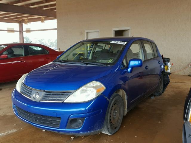 3N1BC13E08L411400 - 2008 NISSAN VERSA S BLUE photo 2