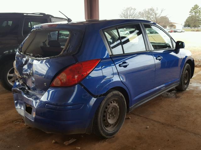 3N1BC13E08L411400 - 2008 NISSAN VERSA S BLUE photo 4