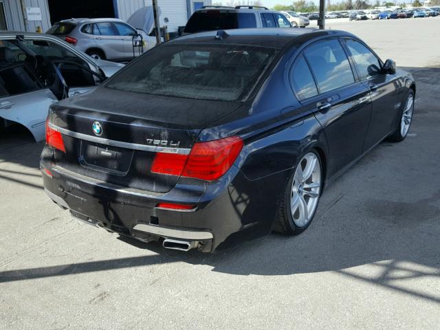 WBAKB8C54ACY63907 - 2010 BMW 750 LI Czarny zdjęcie 4