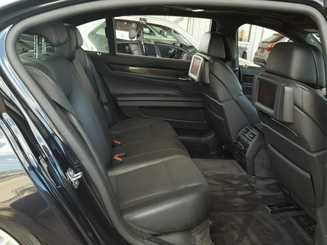 WBAKB8C54ACY63907 - 2010 BMW 750 LI Czarny zdjęcie 6