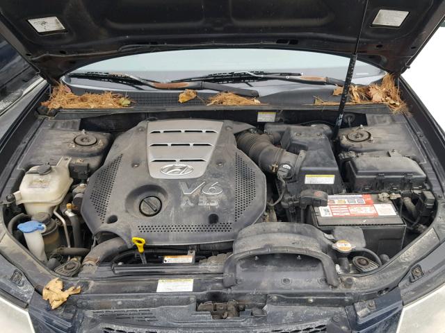 5NPEU46F76H003650 - 2006 HYUNDAI SONATA GLS BLUE photo 7