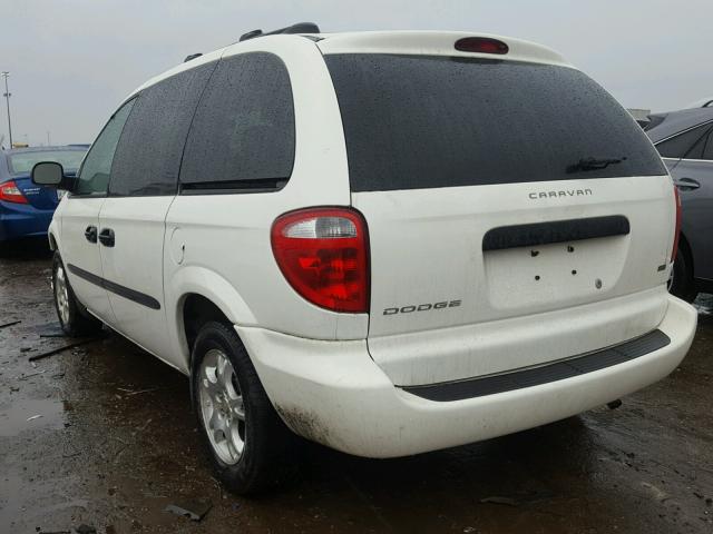 1D4GP25373B178489 - 2003 DODGE CARAVAN SE WHITE photo 3