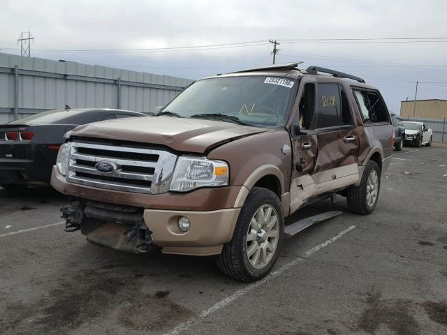 1FMJK1J59CEF58768 - 2012 FORD EXPEDITION BROWN photo 2