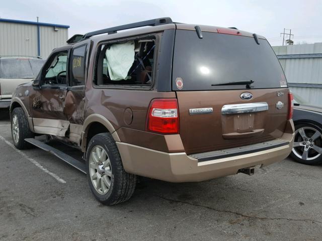 1FMJK1J59CEF58768 - 2012 FORD EXPEDITION BROWN photo 3