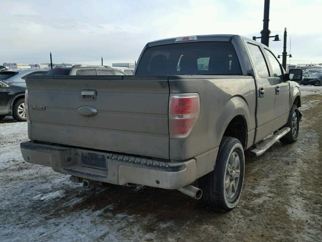 1FTFW1ET8EFA20292 - 2014 FORD F150 SUPER GRAY photo 4