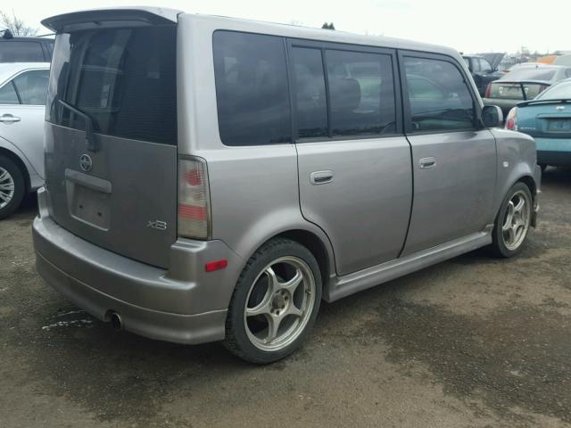 JTLKT324564127737 - 2006 TOYOTA SCION XB GRAY photo 4