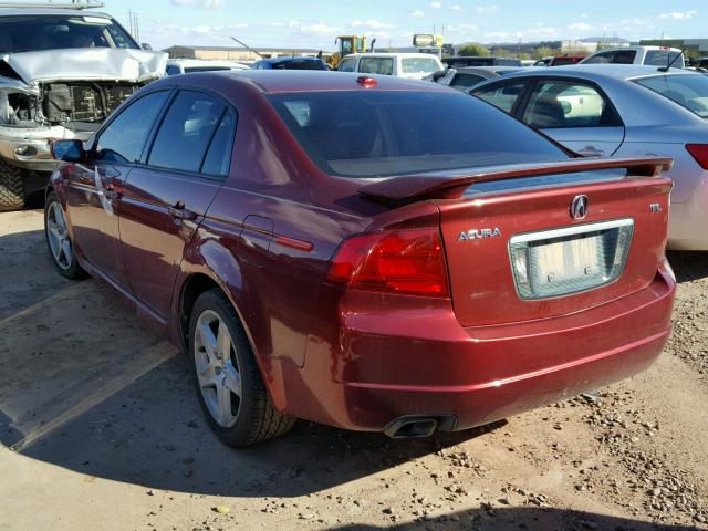 19UUA66224A051494 - 2004 ACURA TL RED photo 3