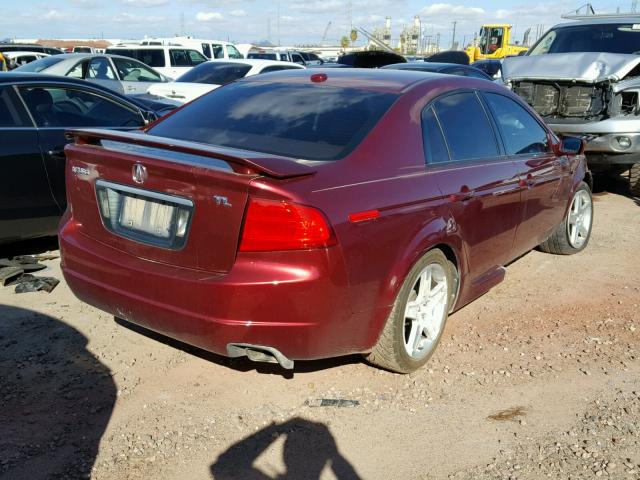 19UUA66224A051494 - 2004 ACURA TL RED photo 4