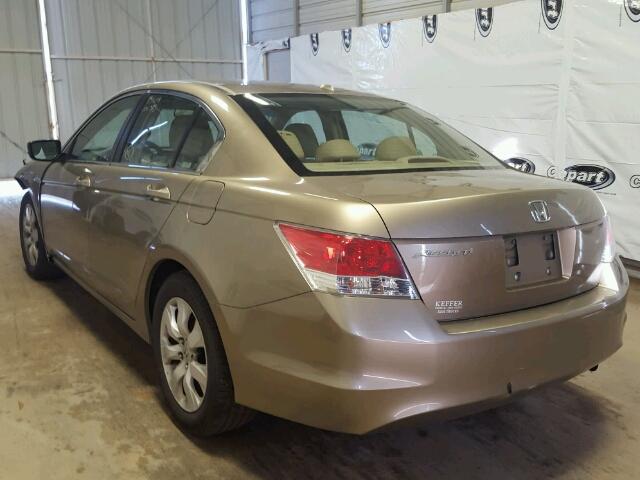 1HGCP26818A010402 - 2008 HONDA ACCORD EXL GOLD photo 3