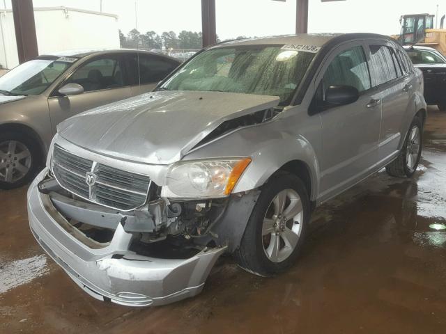 1B3CB4HA1AD558608 - 2010 DODGE CALIBER SX SILVER photo 2