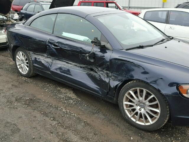 YV1MC67238J048157 - 2008 VOLVO C70 T5 BLUE photo 9