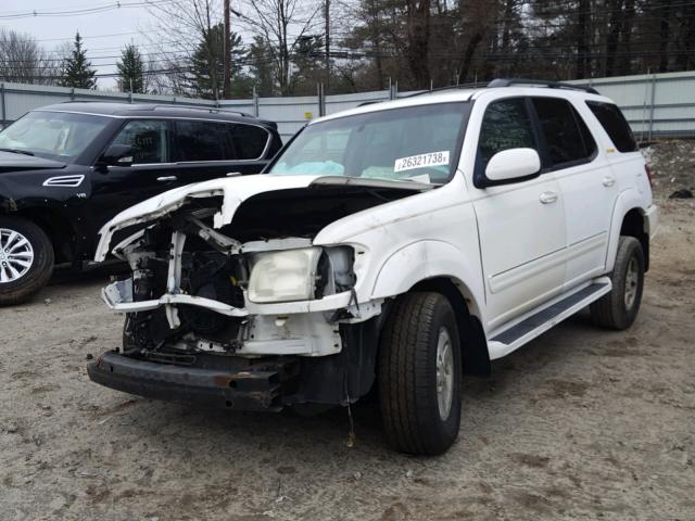 5TDZT38A72S069572 - 2002 TOYOTA SEQUOIA LI WHITE photo 2