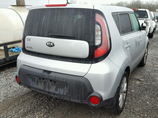 KNDJP3A57E7705565 - 2014 KIA SOUL + SILVER photo 4