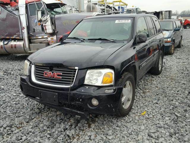 1GKDT13S522307851 - 2002 GMC ENVOY BLACK photo 2