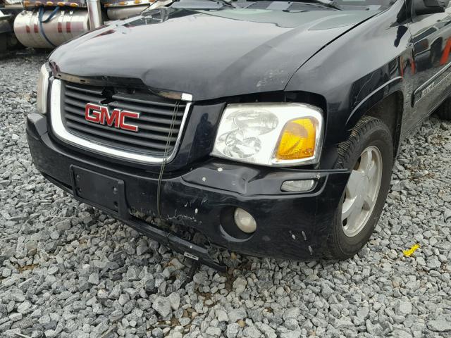 1GKDT13S522307851 - 2002 GMC ENVOY BLACK photo 9