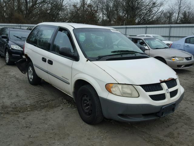 1B4GP25301B261799 - 2001 DODGE CARAVAN SE WHITE photo 1