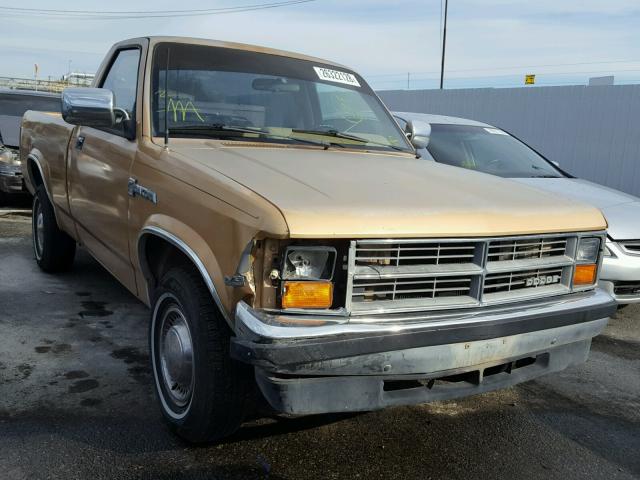 1B7FN14M2HS358182 - 1987 DODGE DAKOTA BROWN photo 1