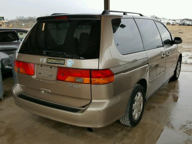 5FNRL18044B016489 - 2004 HONDA ODYSSEY EX GOLD photo 4