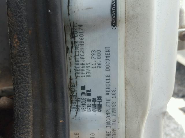 1FV6HJAC2XHB60174 - 1999 FREIGHTLINER MEDIUM CON WHITE photo 10