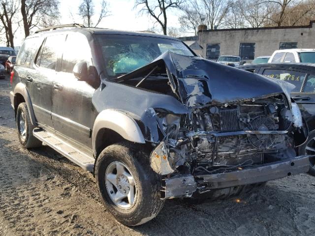 5TDBT44A11S009606 - 2001 TOYOTA SEQUOIA SR BLACK photo 1