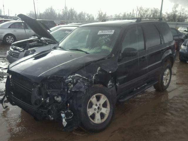 1FMYU03106KA78170 - 2006 FORD ESCAPE XLT BLACK photo 2