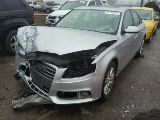 WAUDFAFL3BN029437 - 2011 AUDI A4 PREMIUM SILVER photo 2