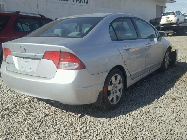 2HGFA16559H343624 - 2009 HONDA CIVIC LX SILVER photo 4