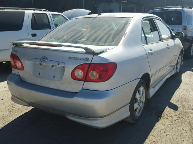 1NXBR32E05Z554580 - 2005 TOYOTA COROLLA CE SILVER photo 4