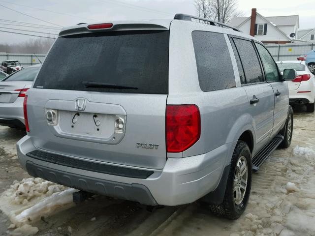 2HKYF18443H619660 - 2003 HONDA PILOT EX SILVER photo 4