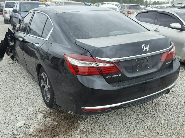 1HGCR2F3XHA025916 - 2017 HONDA ACCORD LX BLACK photo 3