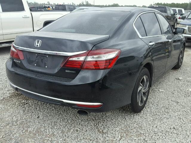 1HGCR2F3XHA025916 - 2017 HONDA ACCORD LX BLACK photo 4