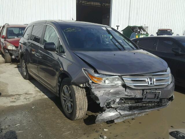 5FNRL5H61CB088910 - 2012 HONDA ODYSSEY EX GRAY photo 1