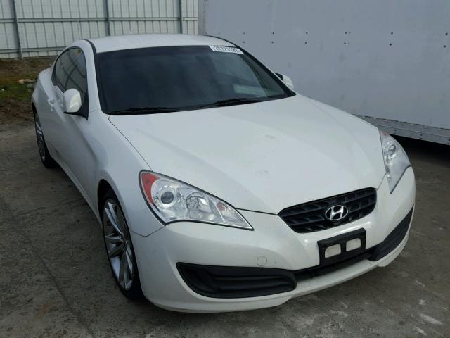 KMHHT6KD0AU038377 - 2010 HYUNDAI GENESIS CO WHITE photo 1