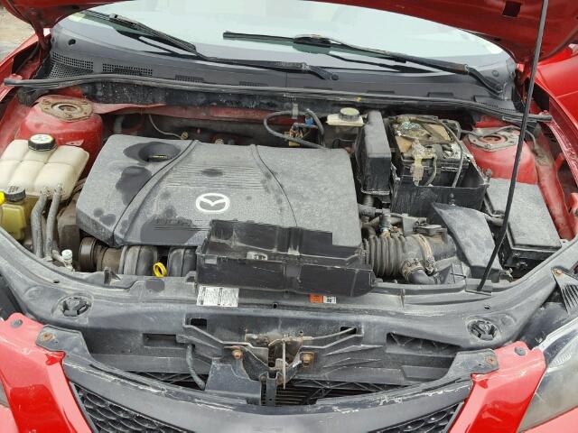 JM1BK12F241191334 - 2004 MAZDA 3 I RED photo 7